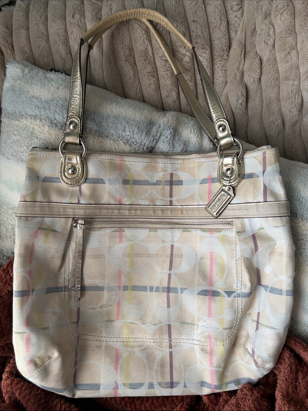 Coach Poppy Tattersall Glam Tote